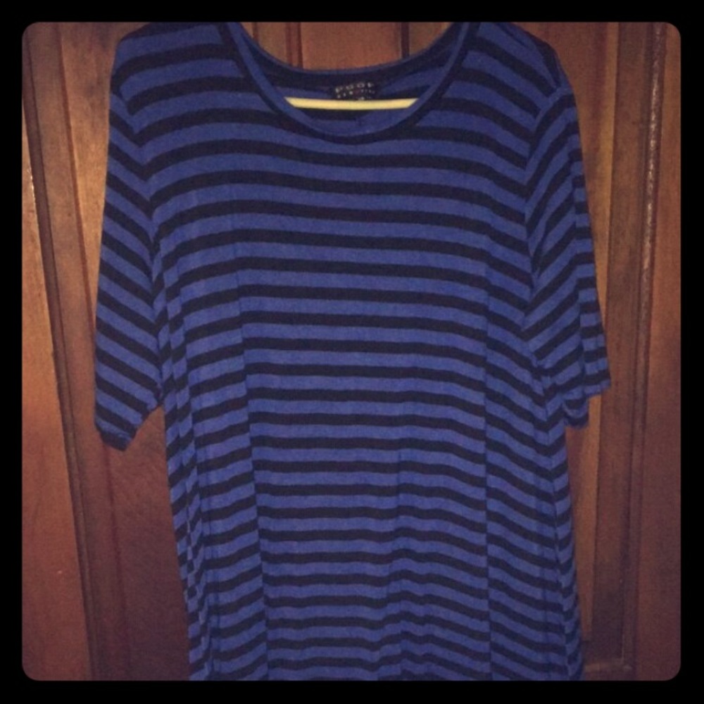 Blue and Black Dress